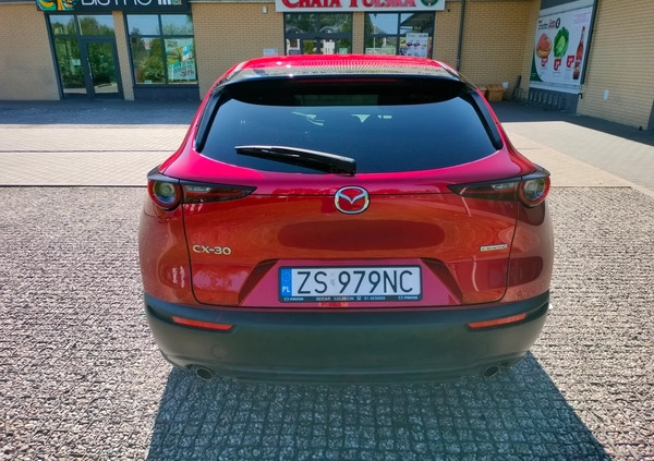 Mazda CX-30 cena 120000 przebieg: 45000, rok produkcji 2020 z Szczecin małe 137